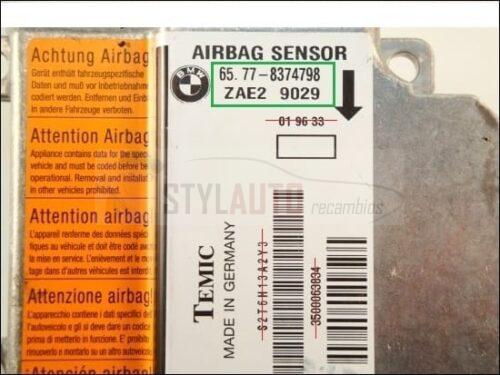 Centralita De Airbags Bmw E36-E38-E39 65778374798 65778374798 / 65.77-8374798 /