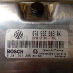 Centralita Motor Ecu Vw T4 0281011385 074 906 018 Bk 0 281 011 385 074906018bk