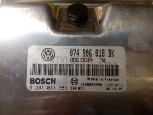 Centralita Motor Ecu Vw T4 0281011385 074 906 018 Bk 0 281 011 385 074906018bk