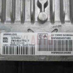 Centralita Motor Citroën C4 Hdi 5ws40277g-T 5ws40277gt 9660497480 Sid803a