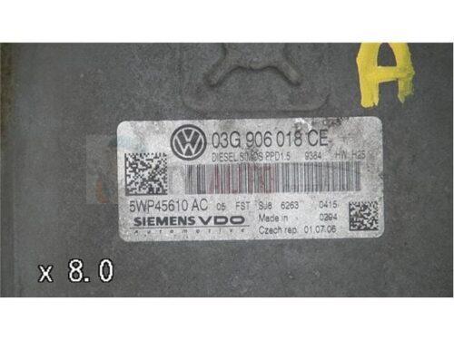 centralita ecu vw passat 2. 0 tdi / 03g906018ce / 03g 906 018 ce / 5wp45610ac