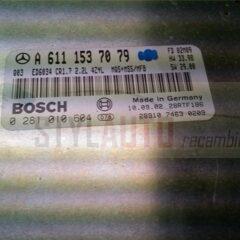 centralita motor MERCEDES VIANO 2.2 220 CDI BOSCH 0281010604, 0 281 010 604, A6111537079, A 611 153 70 79, 6111537079