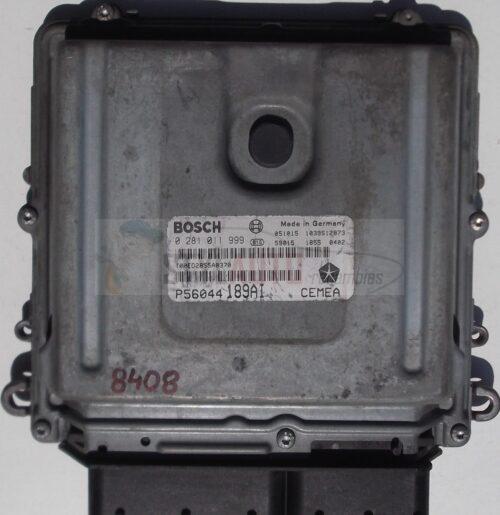 CENTRALITA DE MOTOR ECU JEEP GRAND CHEROKEE 3.0 CDI, BOSCH 0 281 011 999, 0281011999, P56044 189AI, P56044189AI