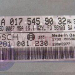 centralita mercedes W210 E300D A0175459032, 0175459032, A 017 545 90 32, BOSCH 0281001230, 0 281 001 230