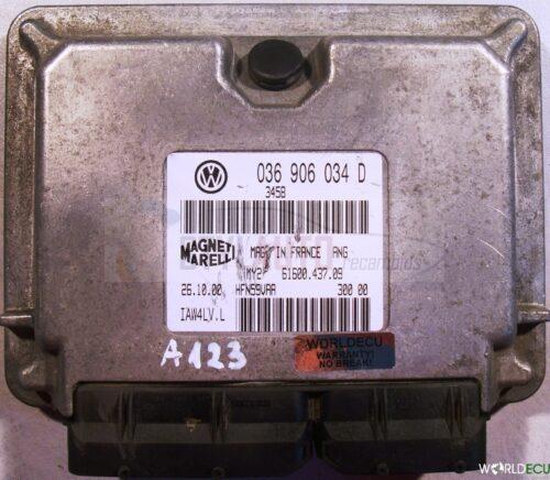 centralita de motor vw lupo 036 906 034 D 036906034D IAW4LV.L MAGNETI MARELLI MY2 61600.437.10 6160043710