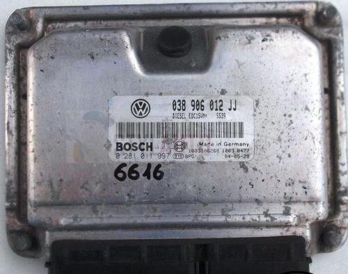 centraliita de motor SEAT LEON 038906012JJ ECU SEAT LEON 038906012JJ 038 906 012 JJ 0281011997 0 281 011 997