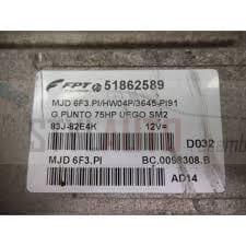 CENTRALITA DE MOTOR FIAT GRANDE PUNTO 51862589 MJD6F3.PI MJD6F3PI