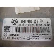 centralita de motor VW Golf 5 2 0 EDC16U34 03G906021PP 03G 906 021 PP 03G906021AN 03G 906 021 AN BOSCH 0281014063