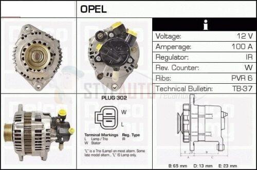 ALTERNADOR OPEL 1.7 DTI 1204158 - 6204140 - 93175799