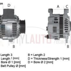 Alternador Volvo 0120469014, 0120469798, 0986034370, 1089861, CA518IR