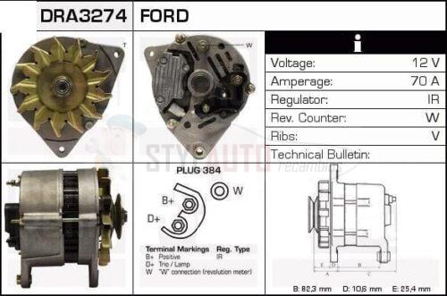 Alternador Ford, 0986036041, 24217, 86AB-10300-AA, CA560IR