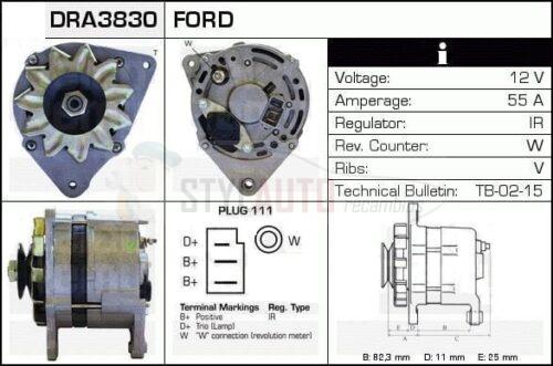 Alternador Ford, 0120489244, 0120489245, 84AB-10300-AA, CA293IR