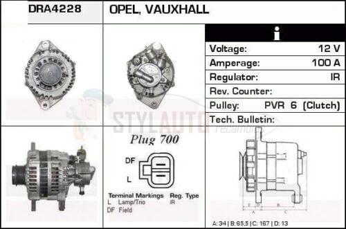 Alternador Opel ASTRA H 1.7 CDTI LR1100-508 JA1899IR