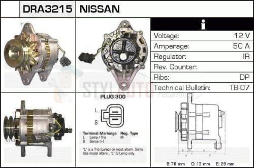 Alternador Nissan, 23100-02N12, 23100-02N16, JA185IR, LR150-430