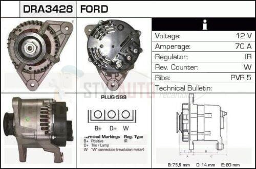 Alternador Ford, 0986036701, 63321425, 91FF-10300-JA, A2T14592, CA1083IR