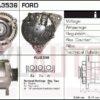 Alternador Ford, Mazda, 0986044631, 63321244, 63321669, 97AB-10300-AA, CA1217IR