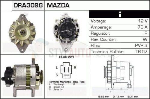 Alternador Mazda, Ford, 0986036471, A2T05892, A2T19991, F8B1-18300, JA575IR