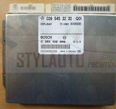 CENTRALITA ABS ESP+BAS MERCEDES W210 220CDI 270CDI 0295452232 Q01, 029 545 22 32, BOSCH 0265109469, 0 265 109 469