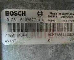 CENTRALITA DE MOTOR RENAULT SCENIC 1.9 DTI BOSCH 0281010077 8200059885, HOM7700111552, HOM 7700111552