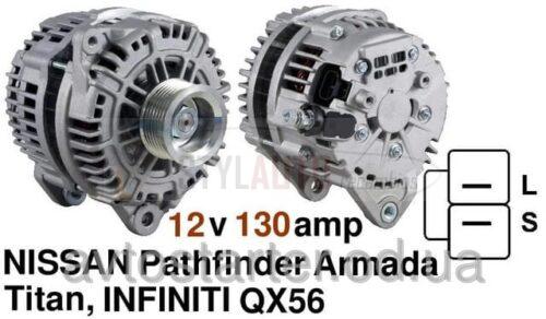 ALTERNADOR NISSAN TITAN ARMADA PATHFINDER 23100-8S100 23100-8S10A LR1130-701 LR1130-701, LR1130-701B