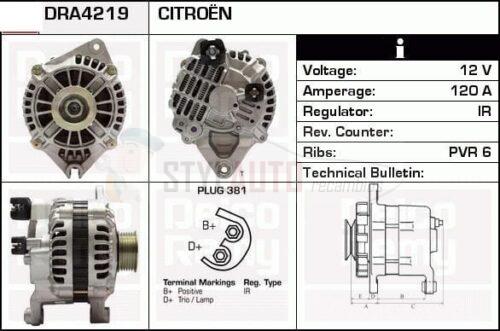 ALTERNADOR CITROEN BERLINGO D / CITROEN DISPATCH A4T03491