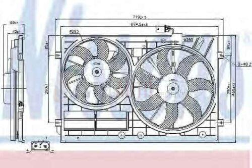 electroventiladores vw seat audi 2.0 tdi 1.9 tdi 85644 nissens