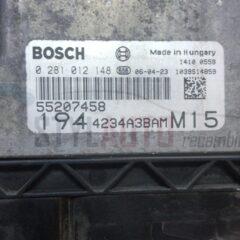 CENTRALITA DE MOTOR FIAT CROMA 1.9 JTD BOSCH 0 281 012 148, 0281012148, 55202700