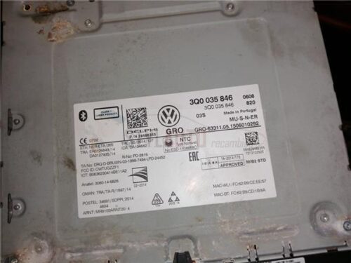 reproductor navegacion vw golf 3q0035846